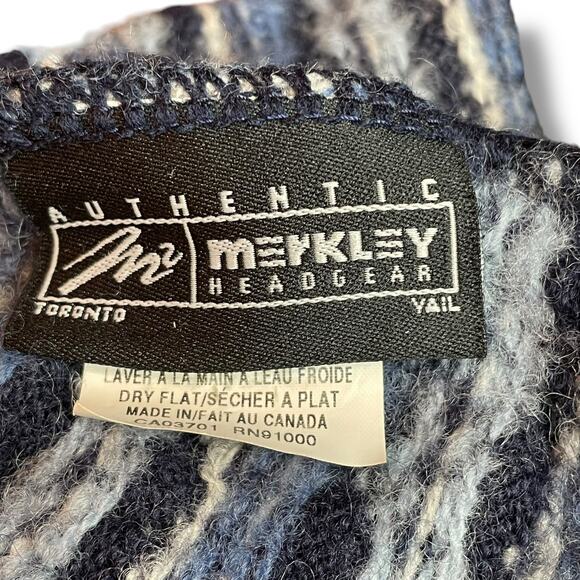 Merkley Headgear Mens Beanie Hat Cap Tassel Lined Ski Snowboard OS 100% Wool - Picture 7 of 12